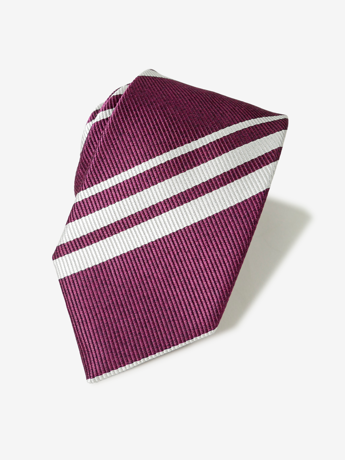 Striped Neat Tie｜ボルドー
