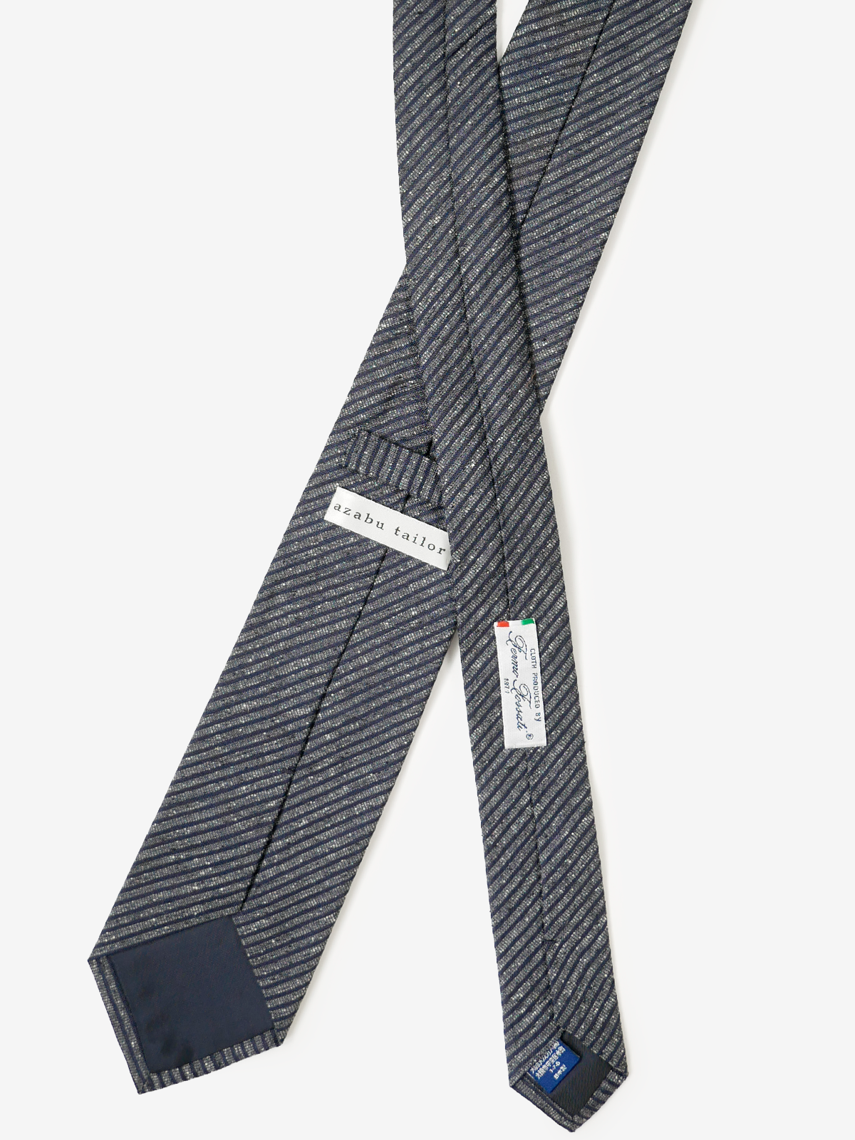 Fermo Fossati｜Stripe Tie｜グレー
