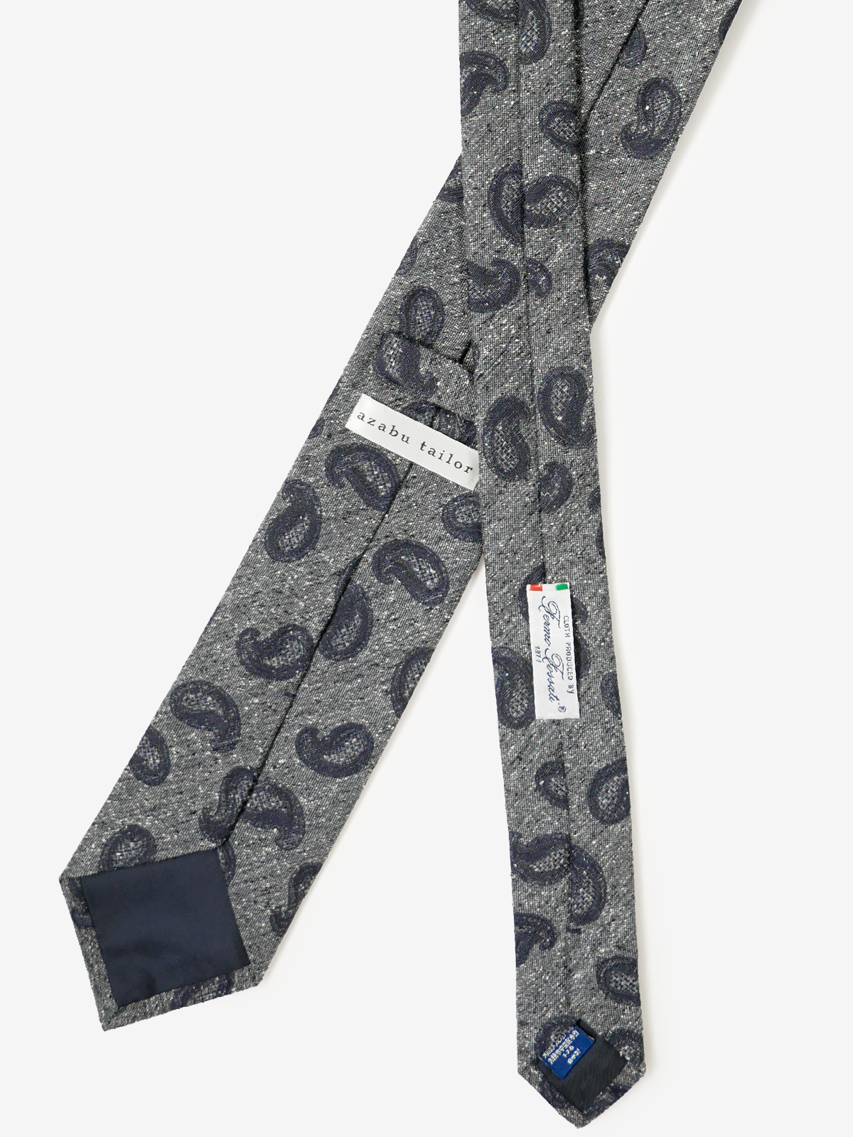 Fermo Fossati｜Paisley Tie｜ネイビー