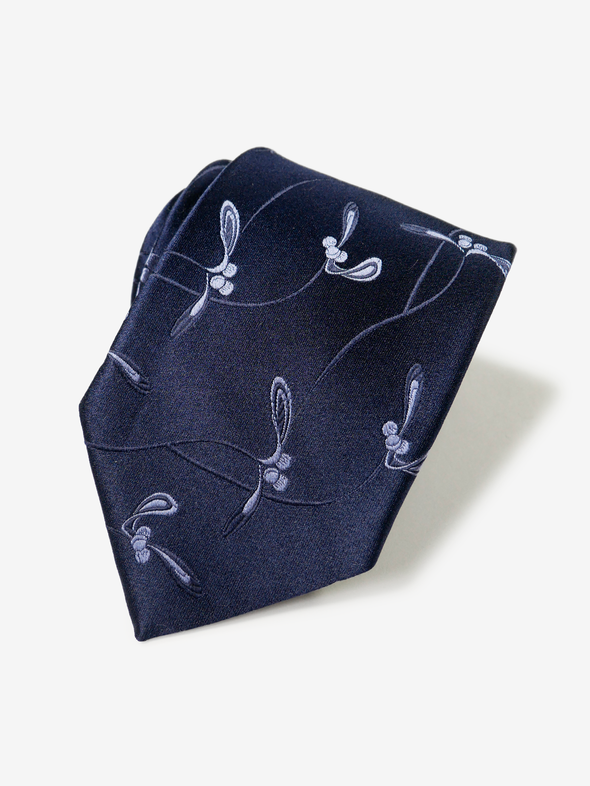 Fermo Fossati｜Floral Neat Tie｜ネイビー