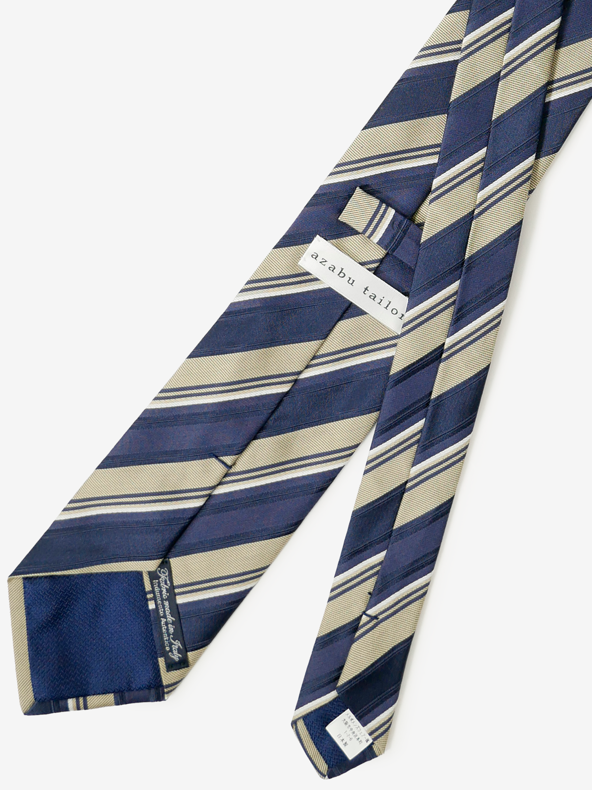 クラシコ セタ|ストイプネクタイ|ベージュ クラシコ セタ|ストイプネクタイ|ベージュ