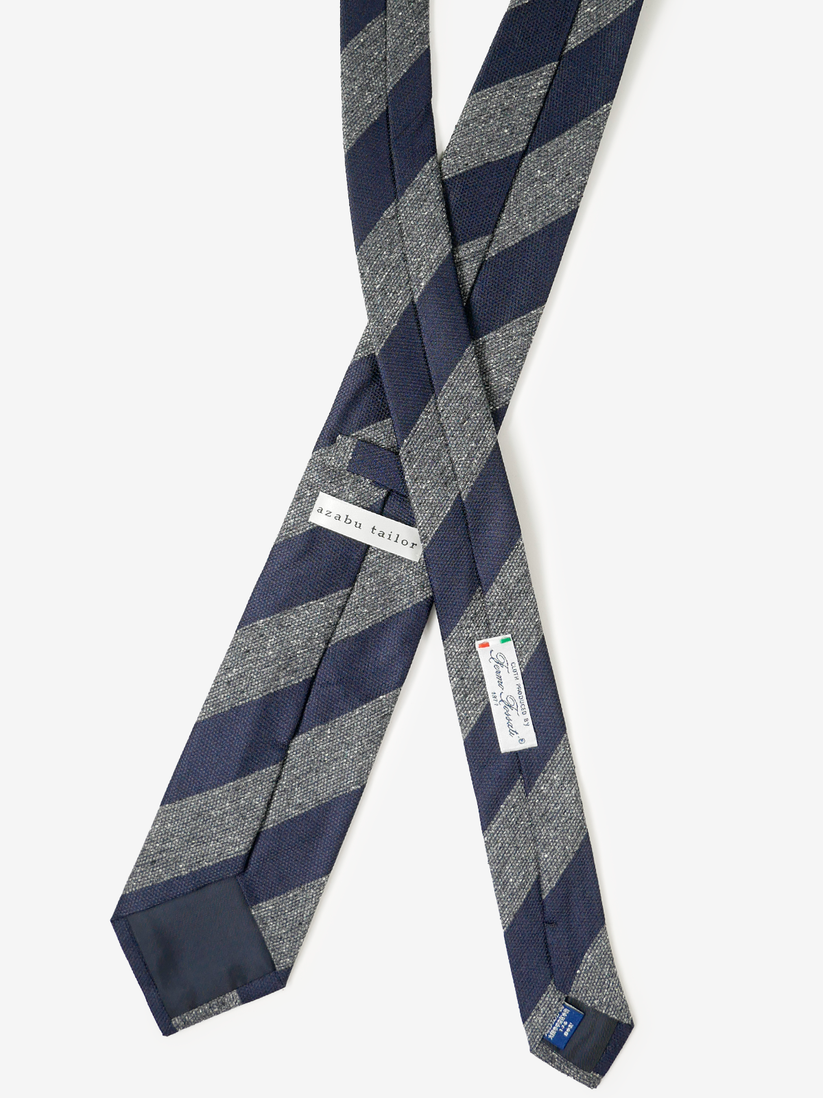 Fermo Fossati｜Stripe Tie｜ネイビー