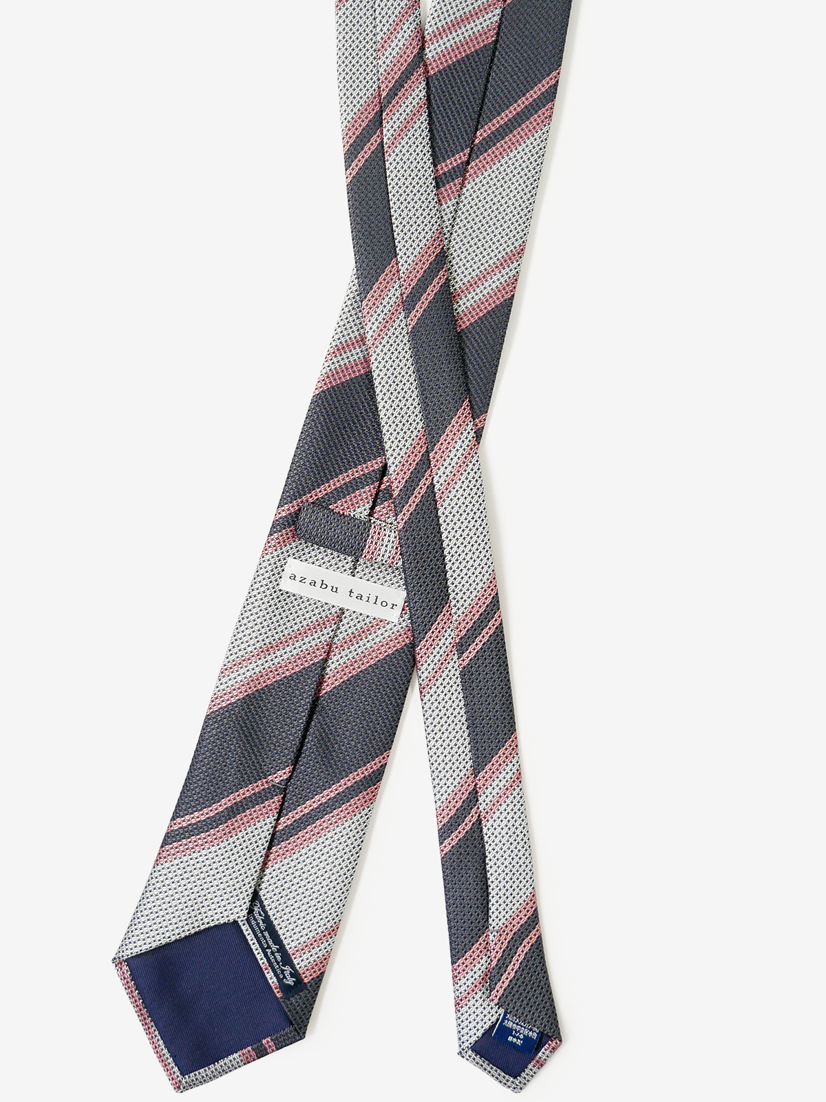 Classico Seta｜Stripe Tie｜グレー