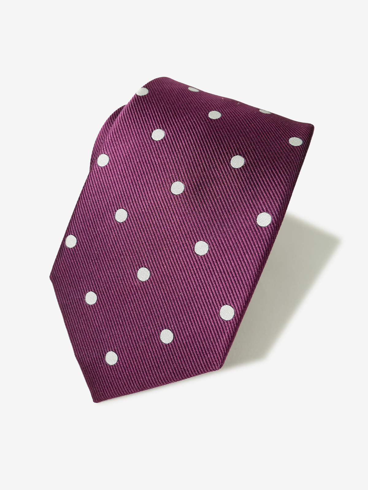 Polka Dot Tie｜ボルドー