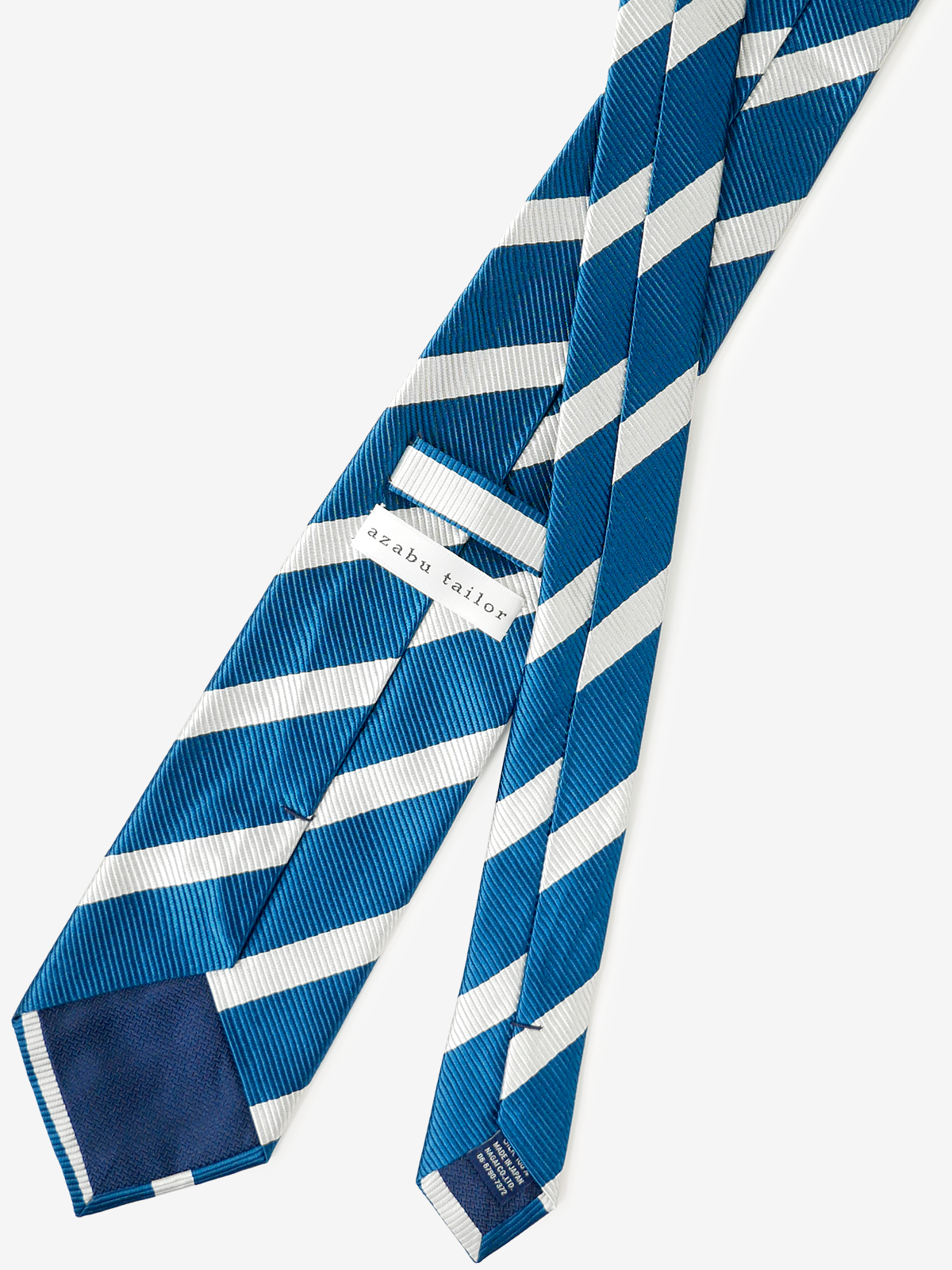 Repp Stripe Tie｜ターコイズブルー