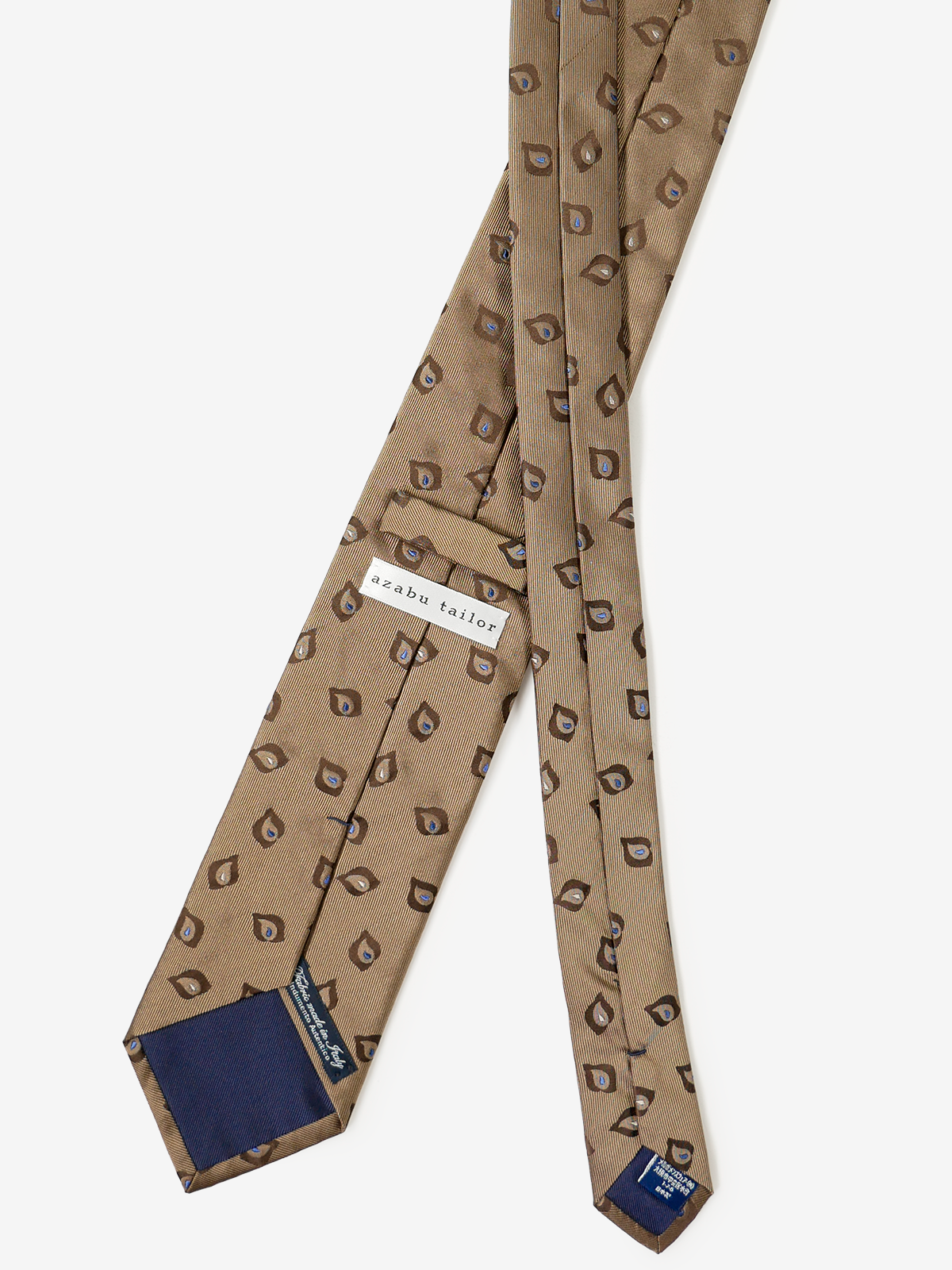 Classico Seta｜Paisley Neat Tie｜ベージュ