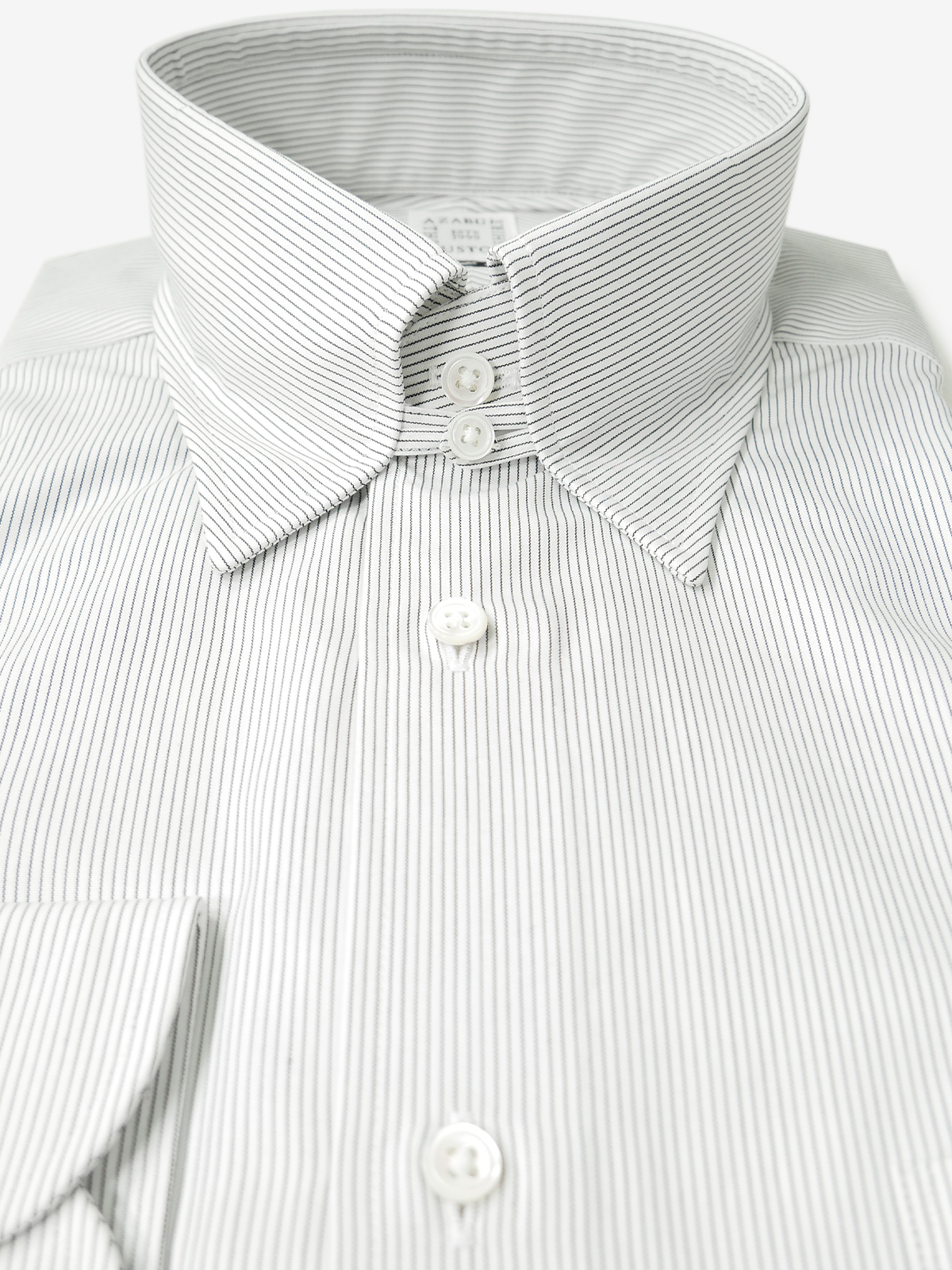 Tab Collar Slim Fit Shirt｜ブラック