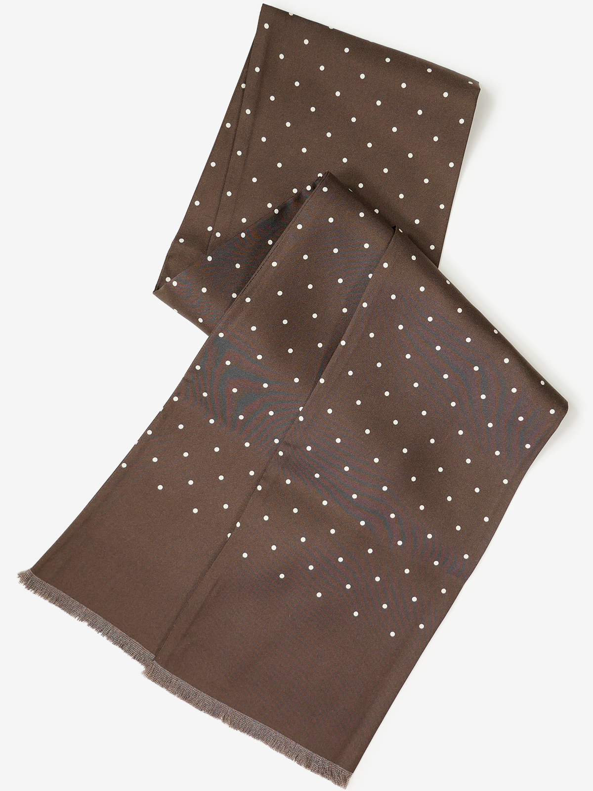 Mantero｜Polka Dot Stole｜ブラウン