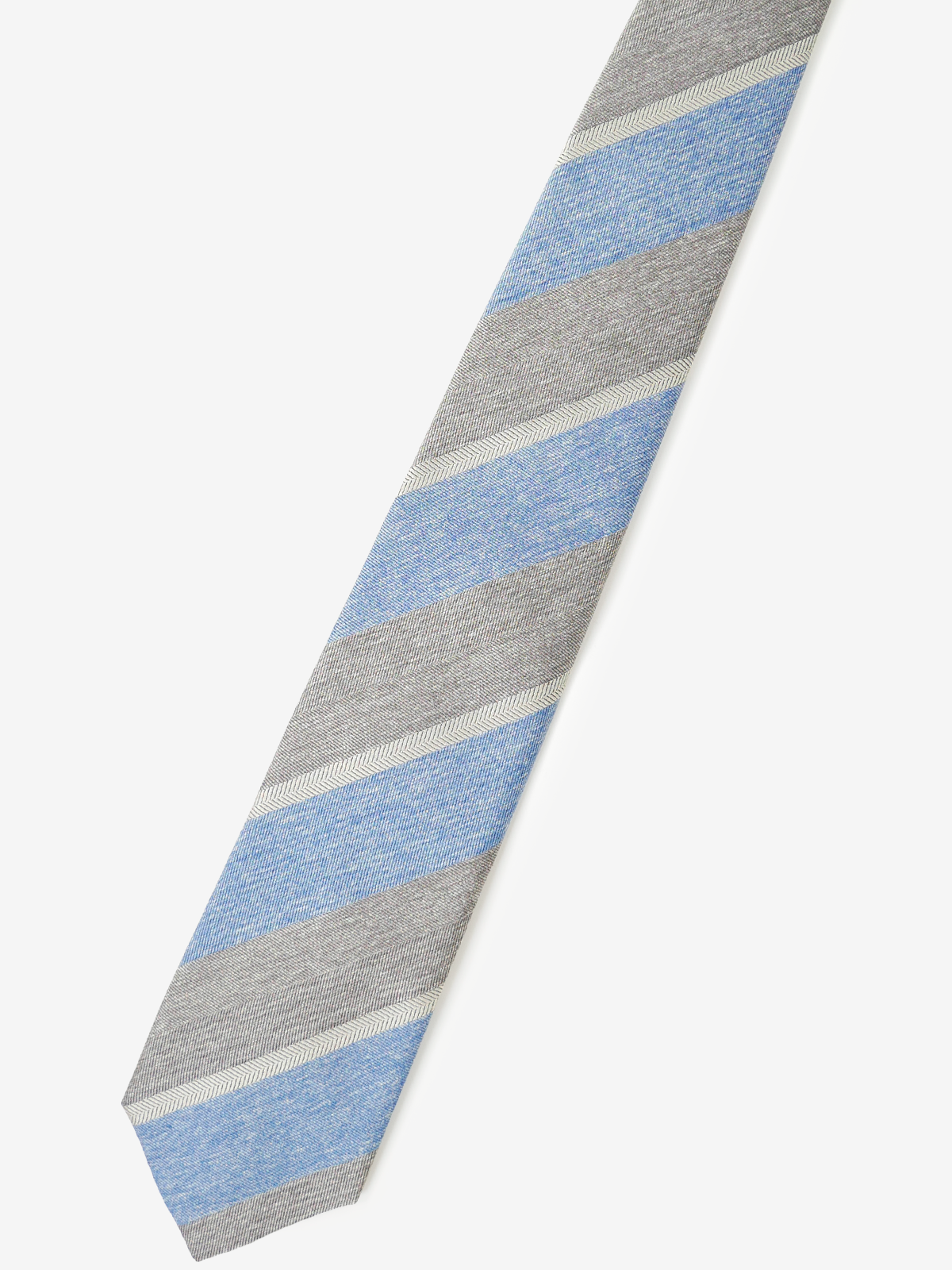 Classico Seta｜Stripe Tie｜グレー