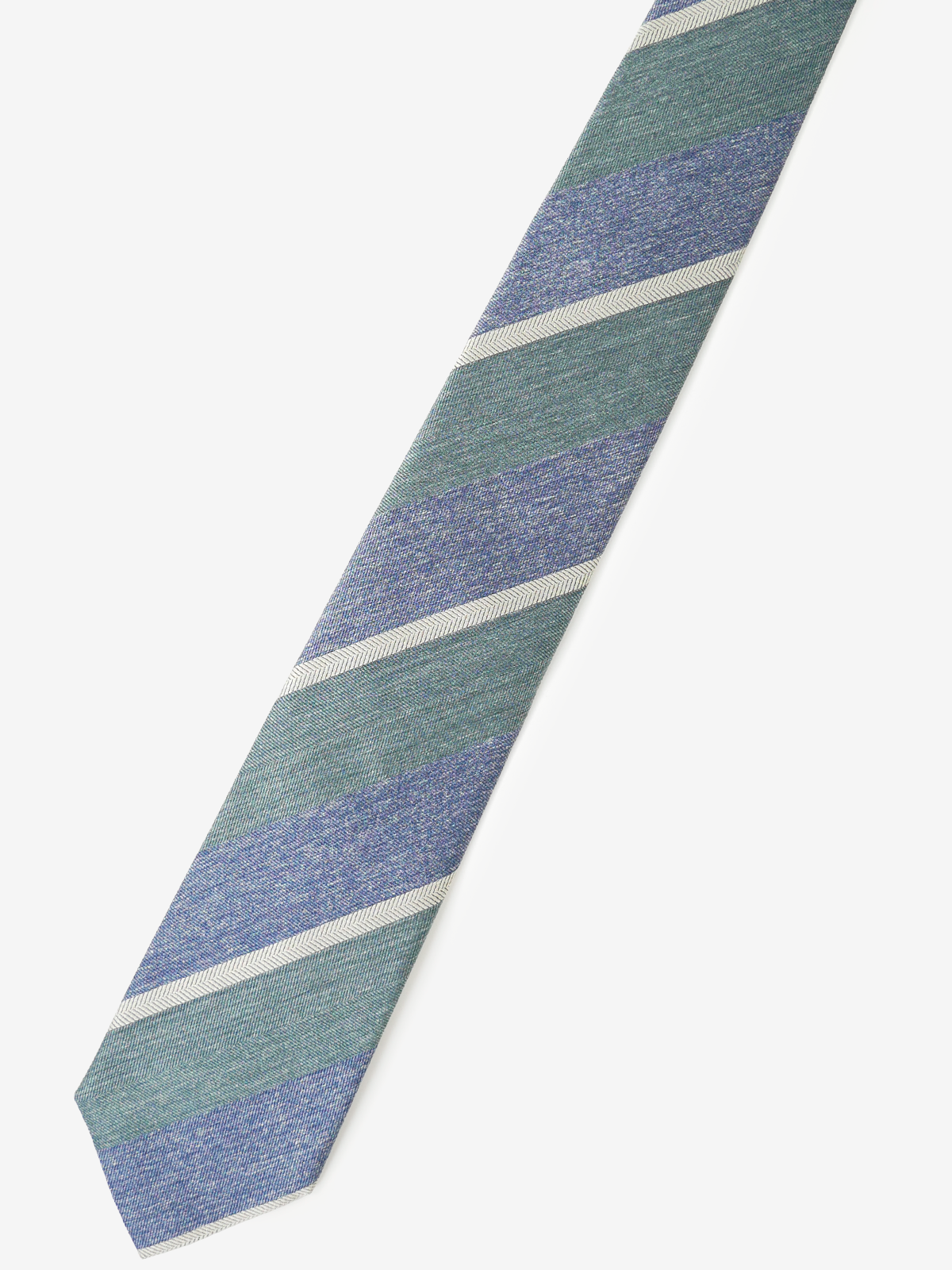 Classico Seta｜Stripe Tie｜グリーン
