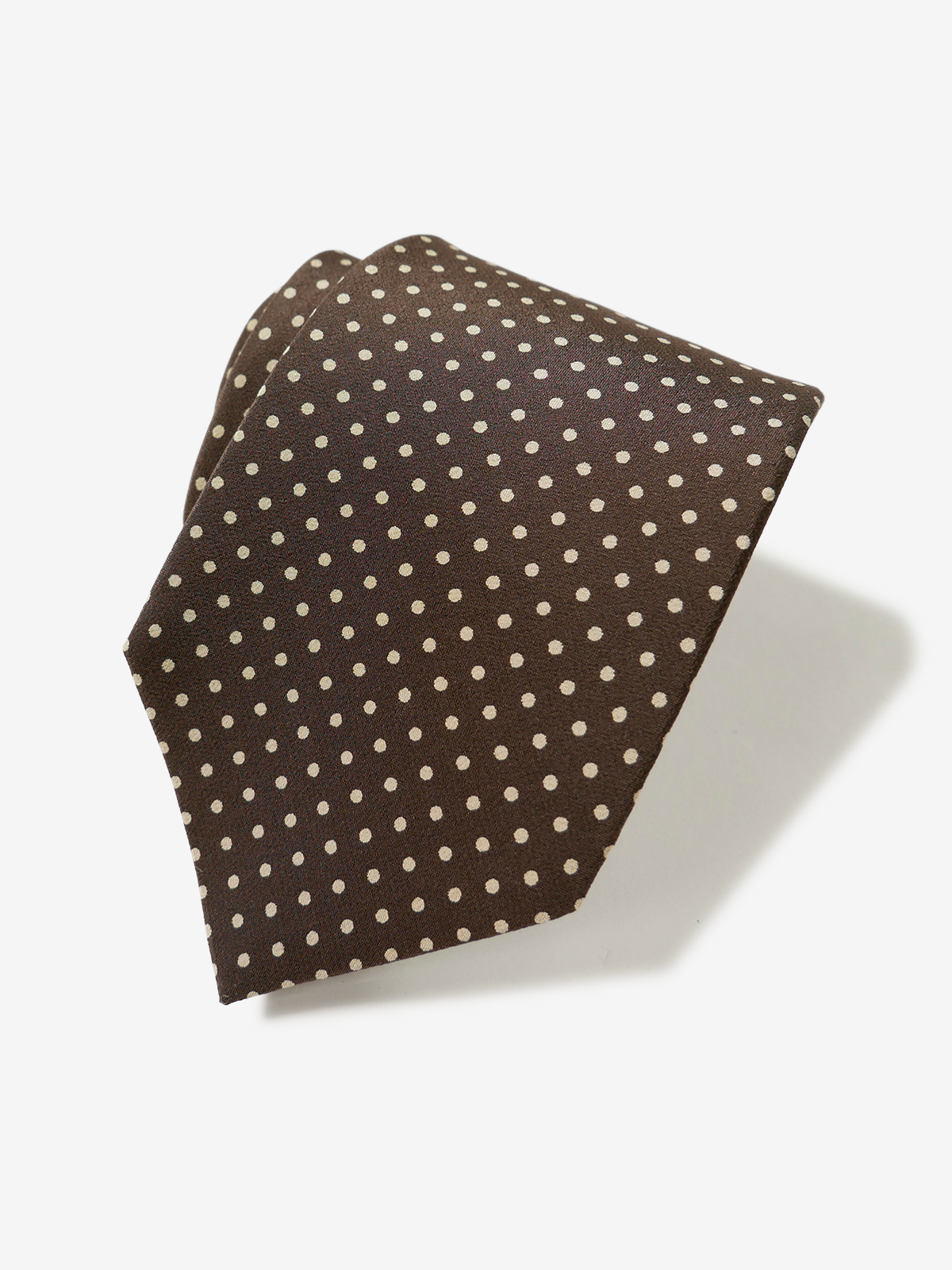 Dots Neat Tie｜ブラウン
