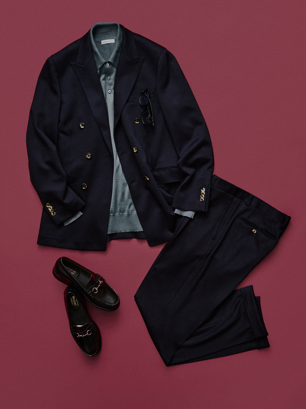 Polo Sweater｜グレー