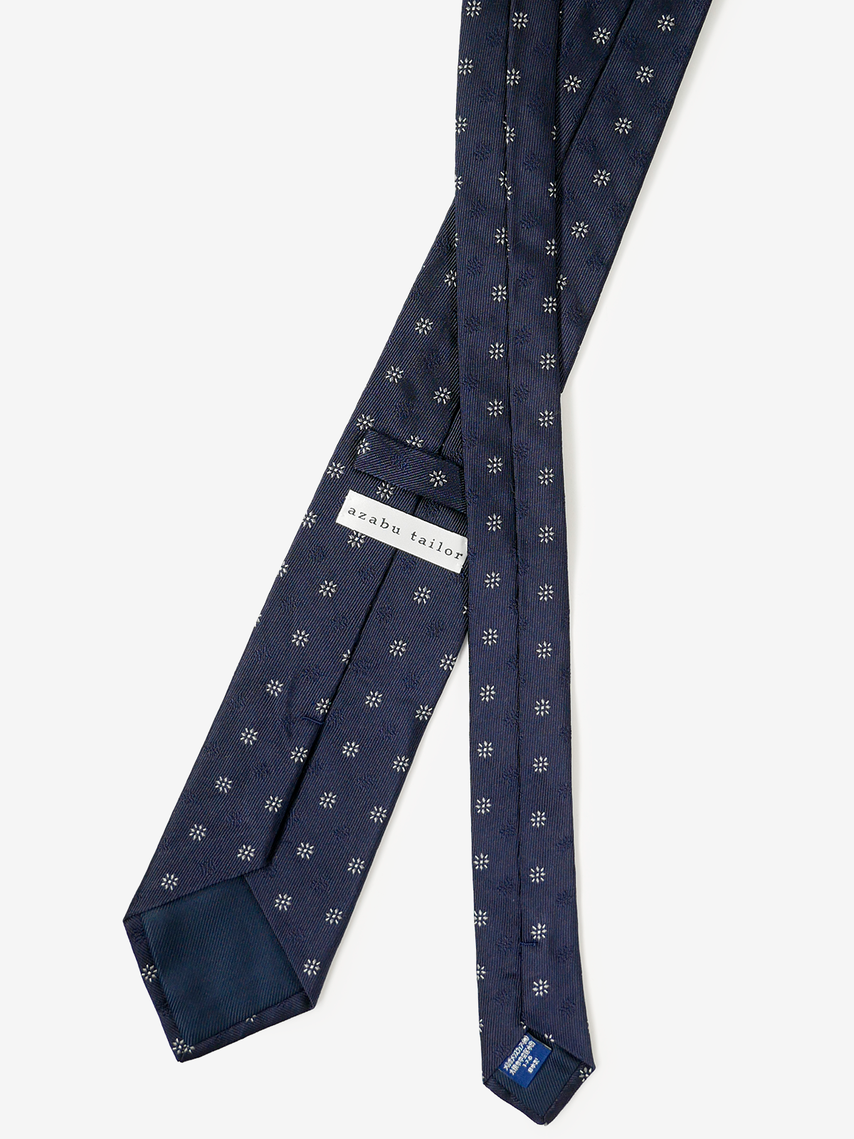 Floral Neat Tie｜ネイビー