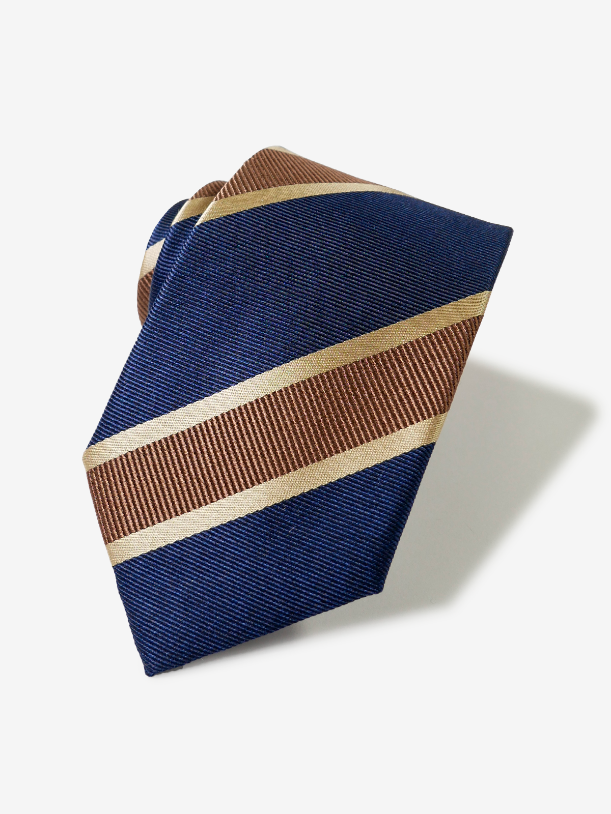 Striped Necktie｜ブラウン