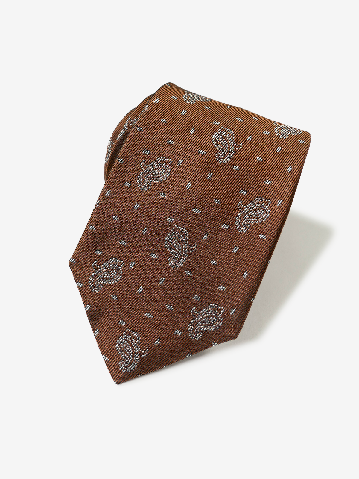 Canepa｜Neat Paisley Tie｜ブラウン