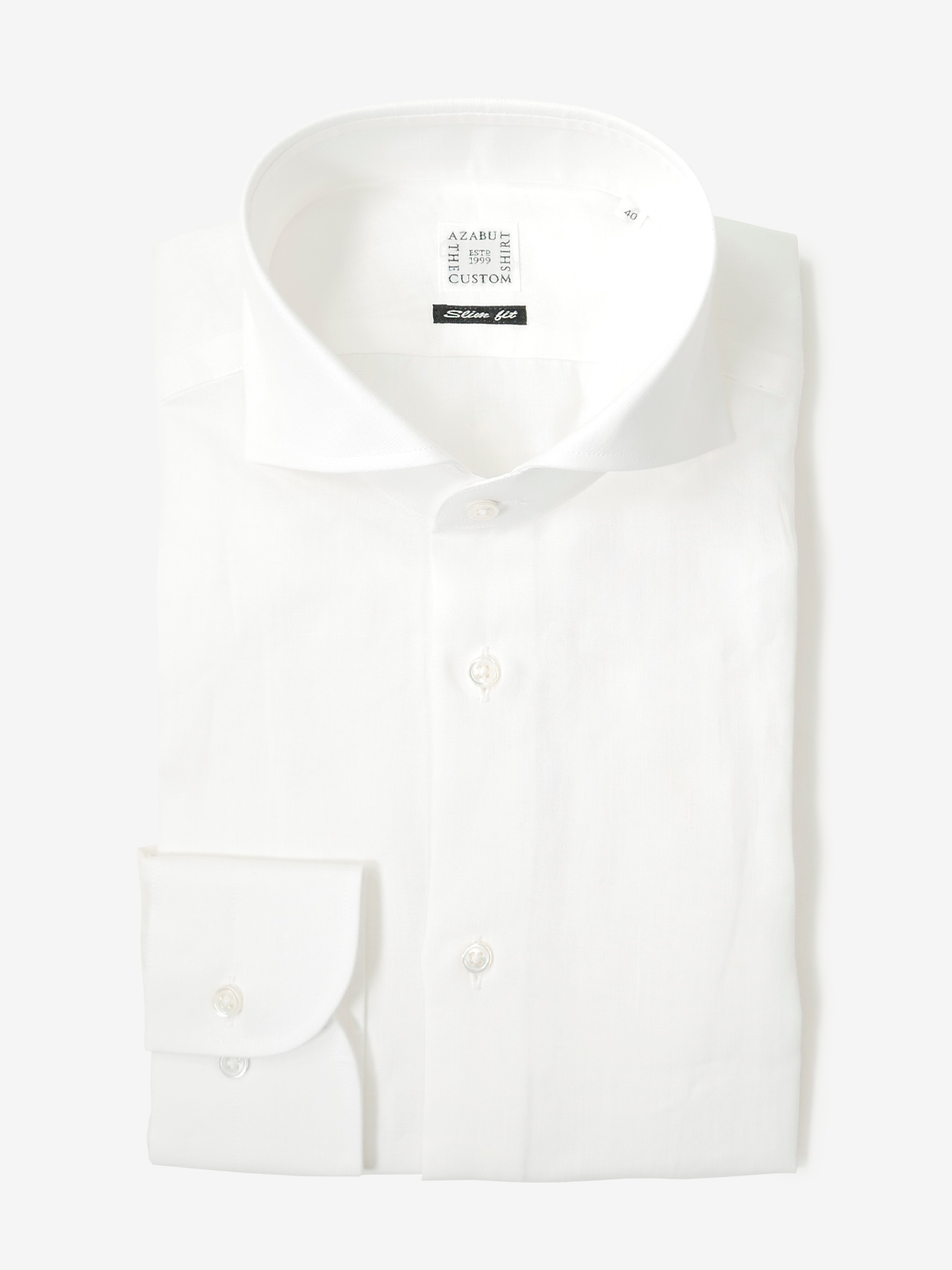 Linen Slim Fit Shirt｜ホワイト