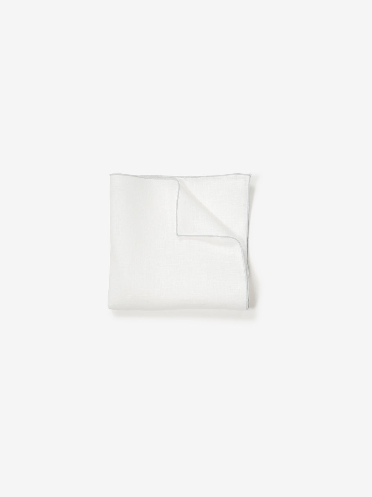 Linen Pocket Squares｜グレー