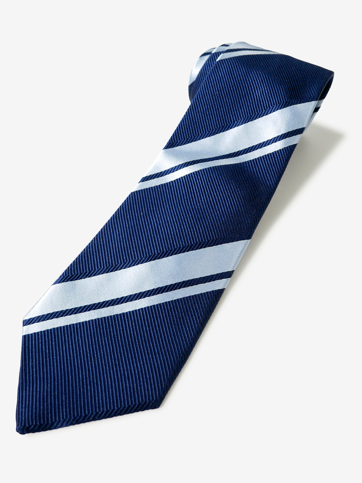 Striped Repp Tie｜ブルー