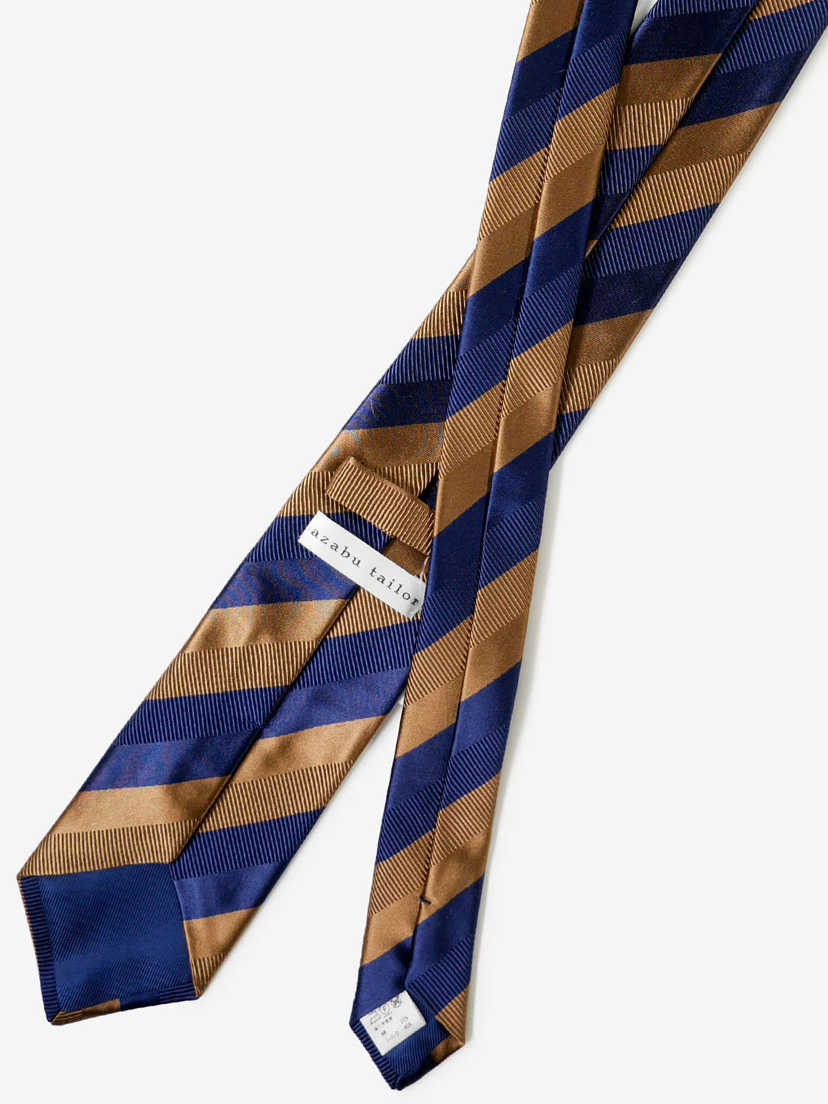 Striped Repp Tie｜ネイビー