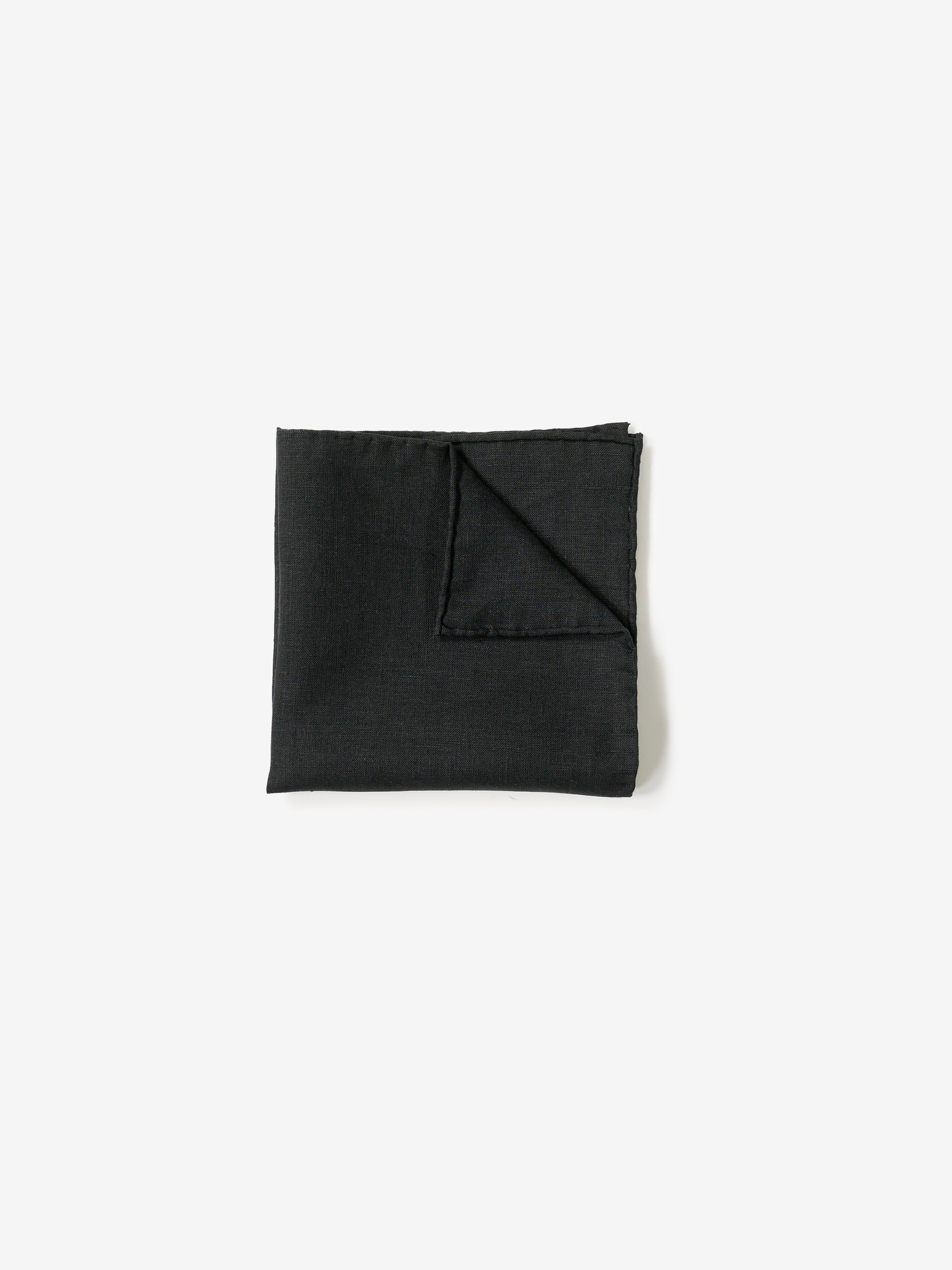 Linen Pocket Squares｜ブラック