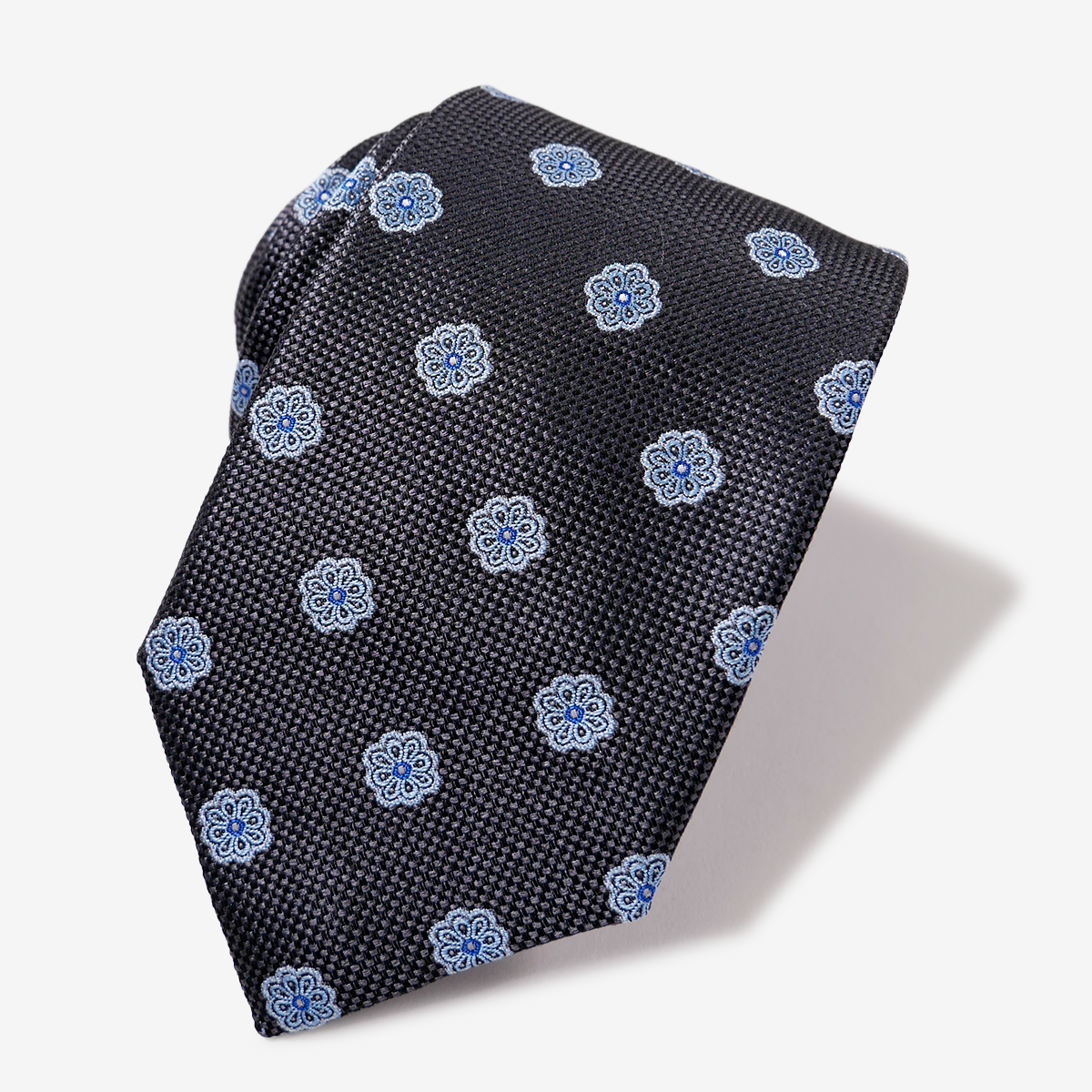 Canepa｜Floral Medallion Tie｜グレー