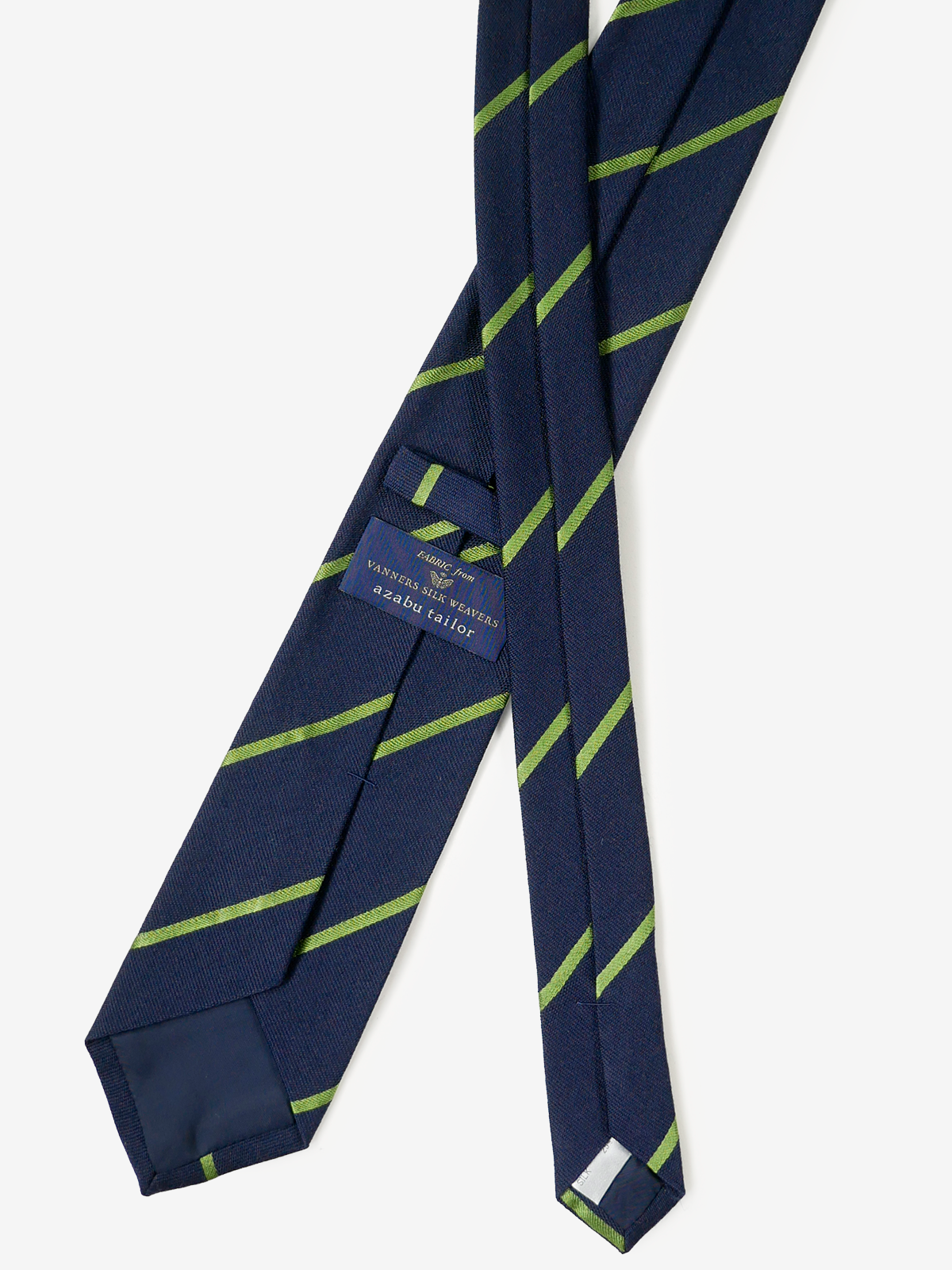 VANNERS｜Regimental Striped Necktie｜グリーン