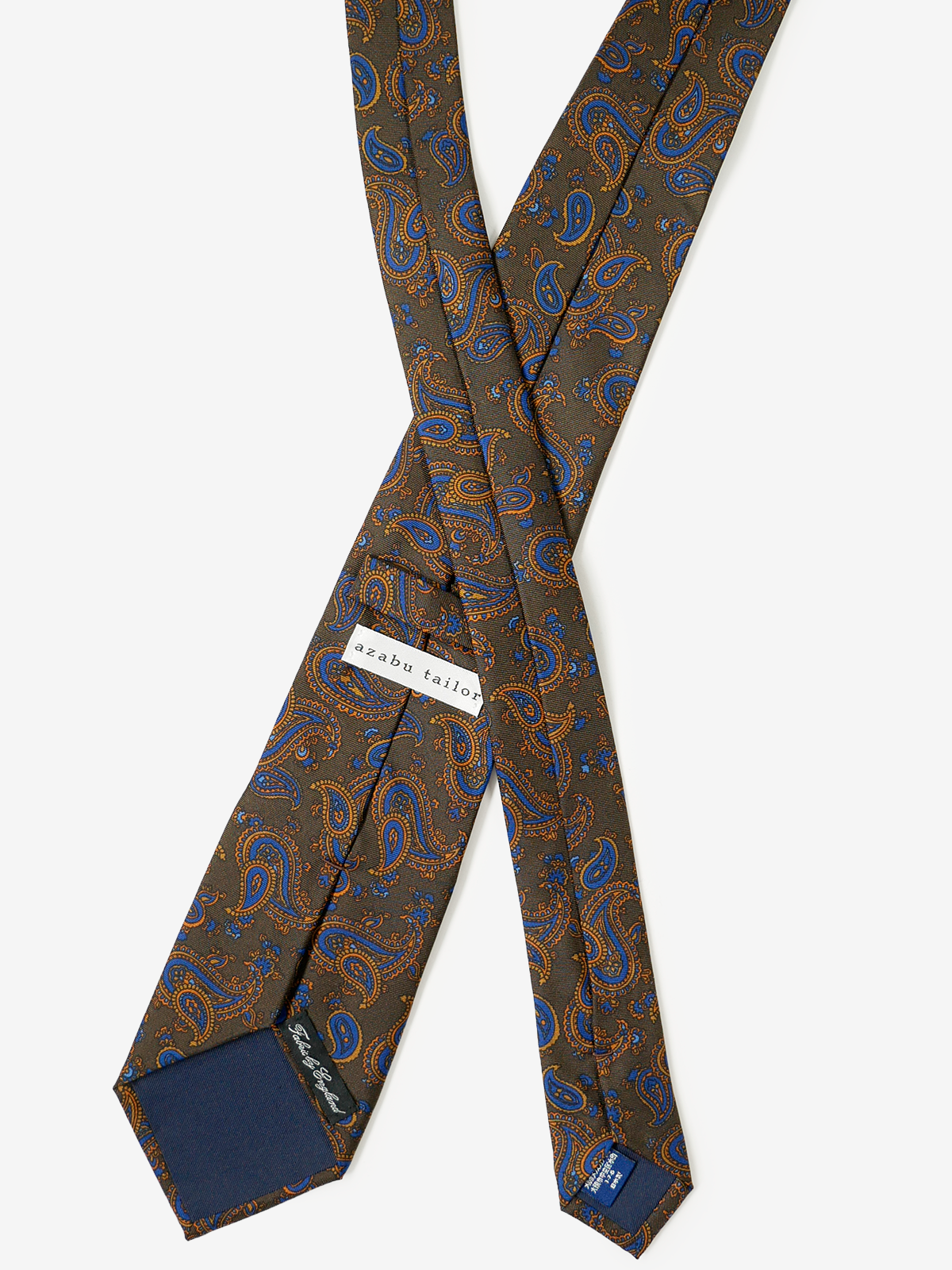 ROBERT KEYTE｜Paisley Tie｜ブラウン
