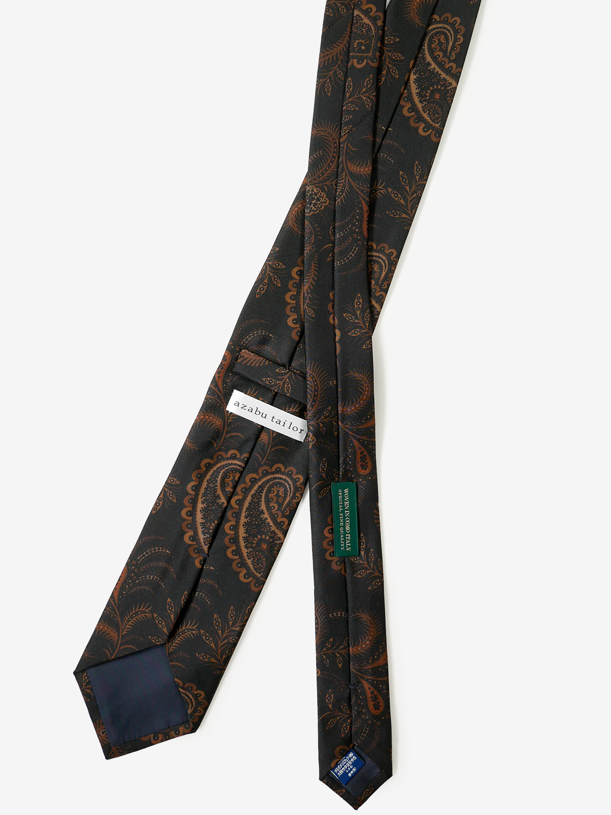 Molinelli｜Botanical Pattern Tie｜ブラック