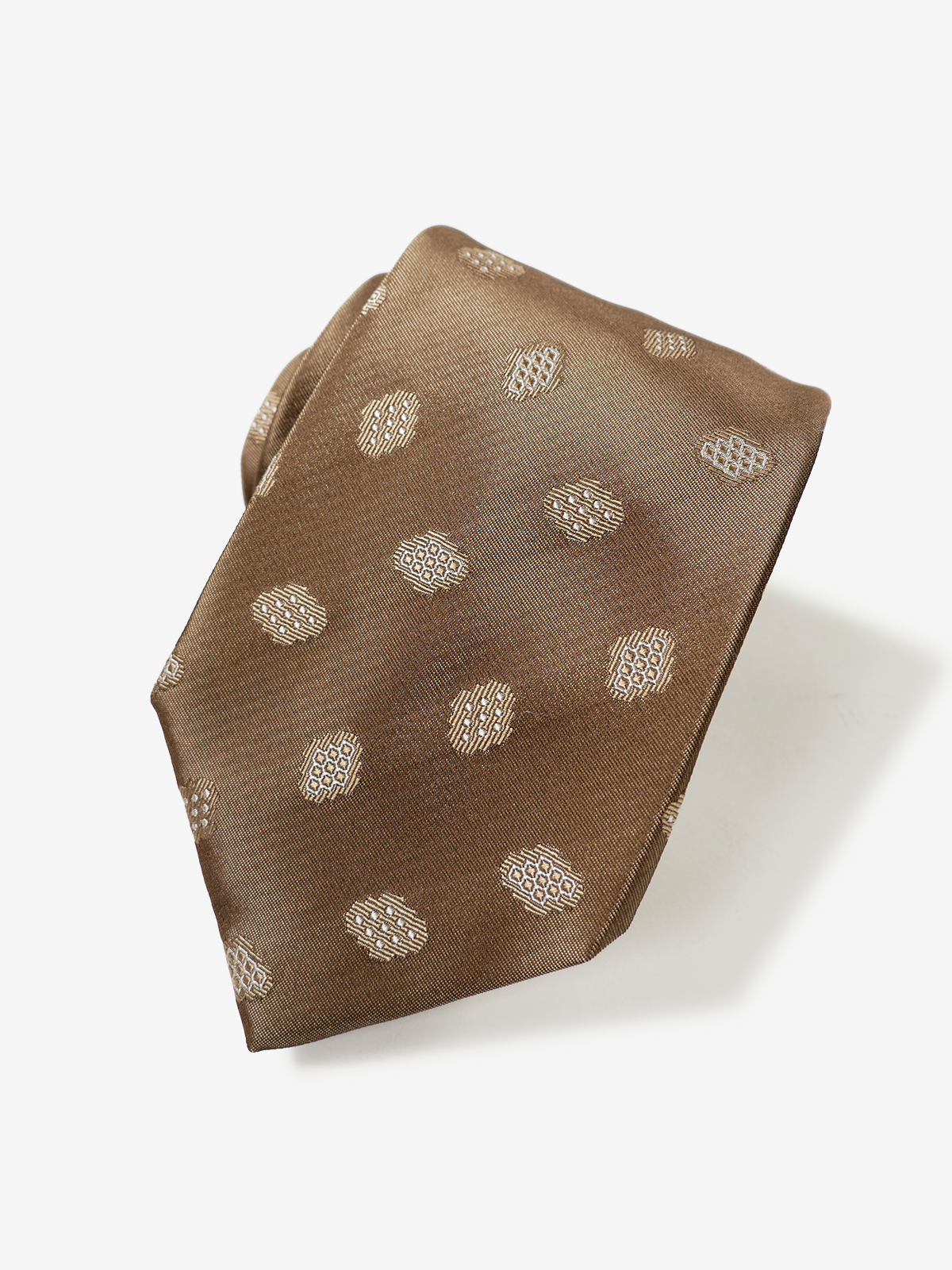 Classico Seta｜Beehive Neat Tie｜ブラウン