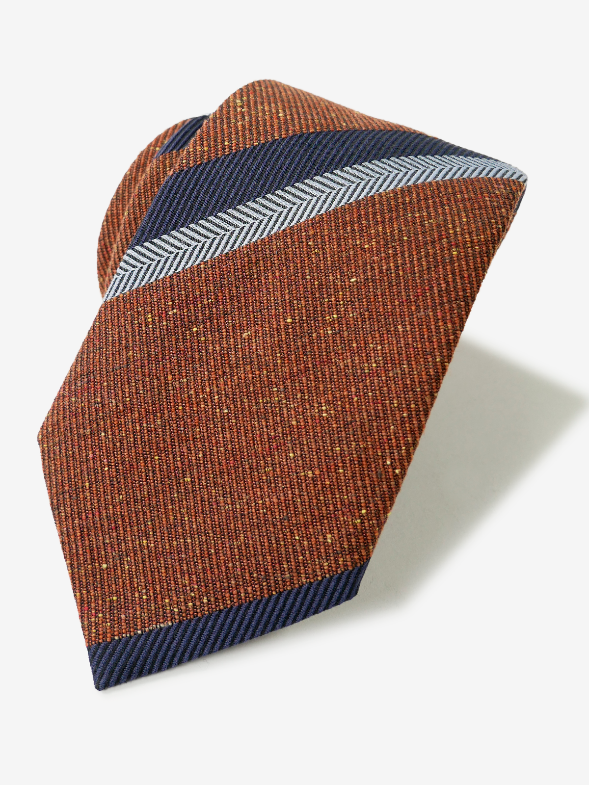 Classico Seta｜Striped Twill Necktie｜オレンジ