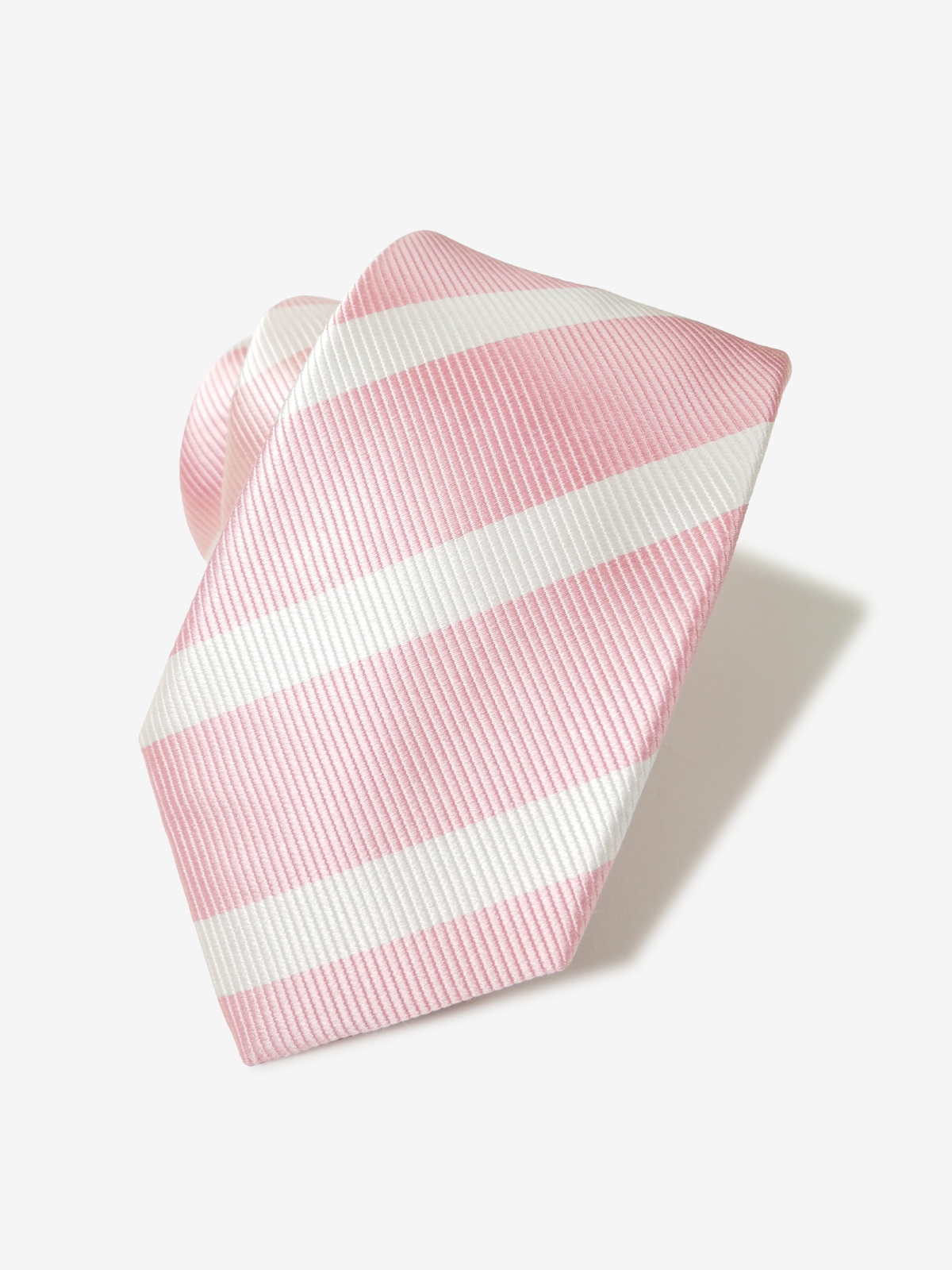 Repp Stripe Tie｜ピンク