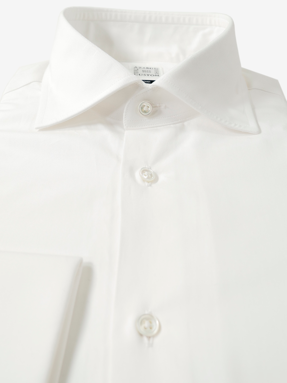 French Cuff Slim Fit Broadcloth Shirt｜ホワイト