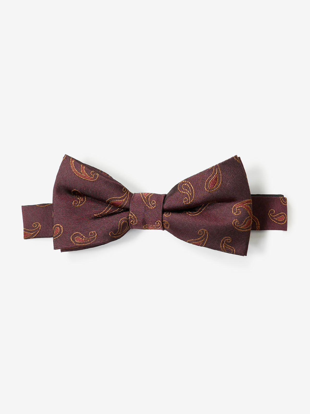 Paisley Bow Tie｜ボルドー