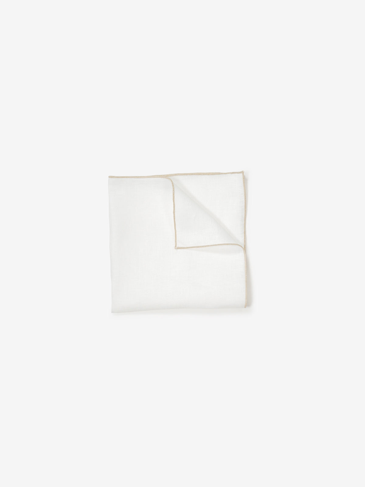 Linen Pocket Squares｜ベージュ