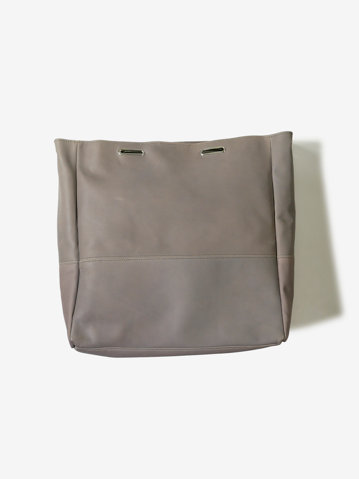 TUSTING｜2WAY Tote Bag Plain Leater｜グレー