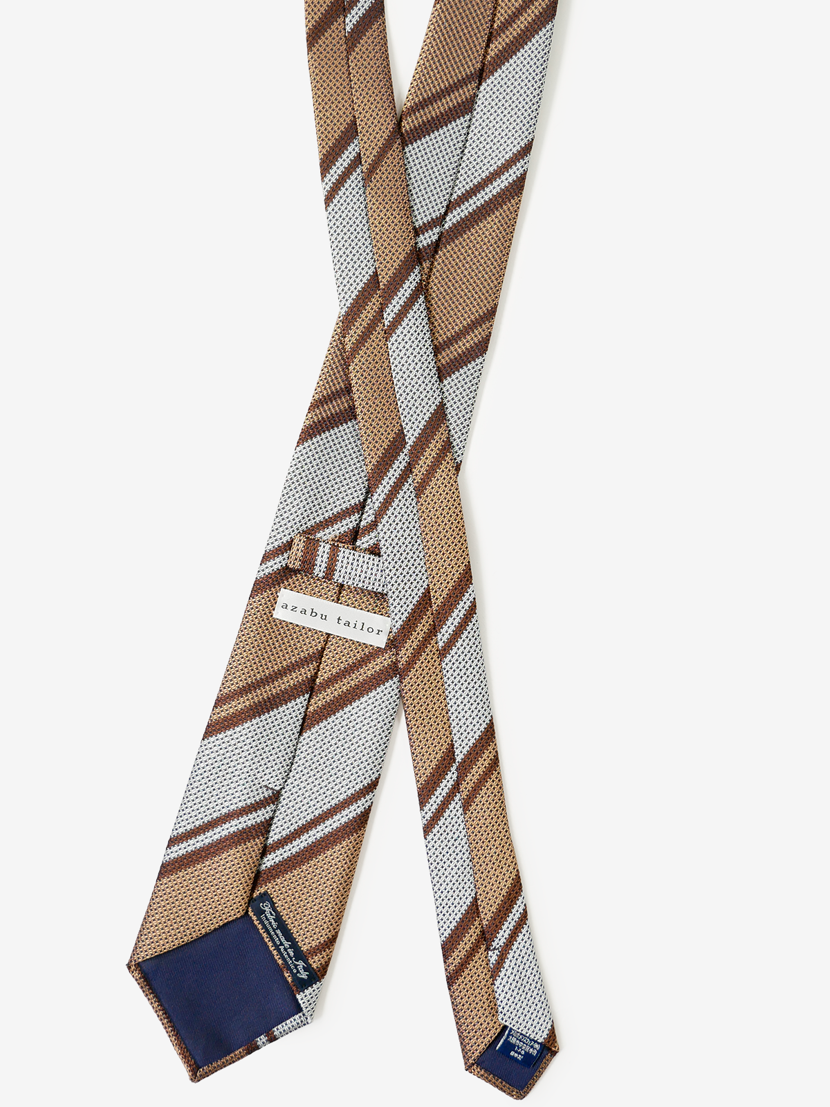 Classico Seta｜Stripe Tie｜ベージュ