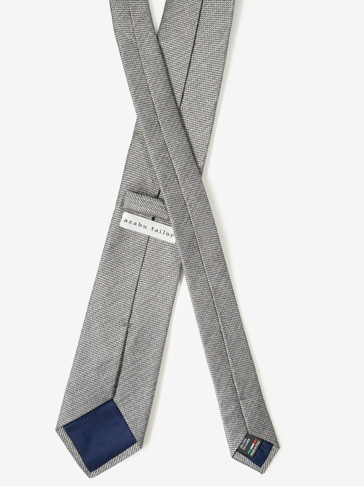 Classico Seta｜Solid Tie｜グレー