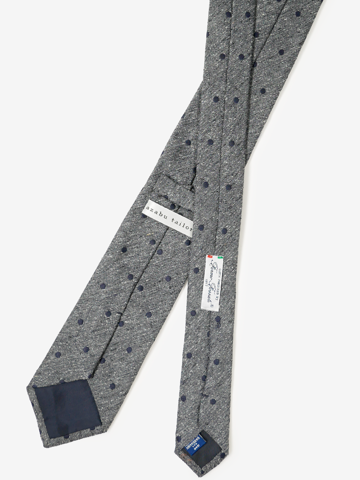 Fermo Fossati｜Polka Dot Tie｜ネイビー