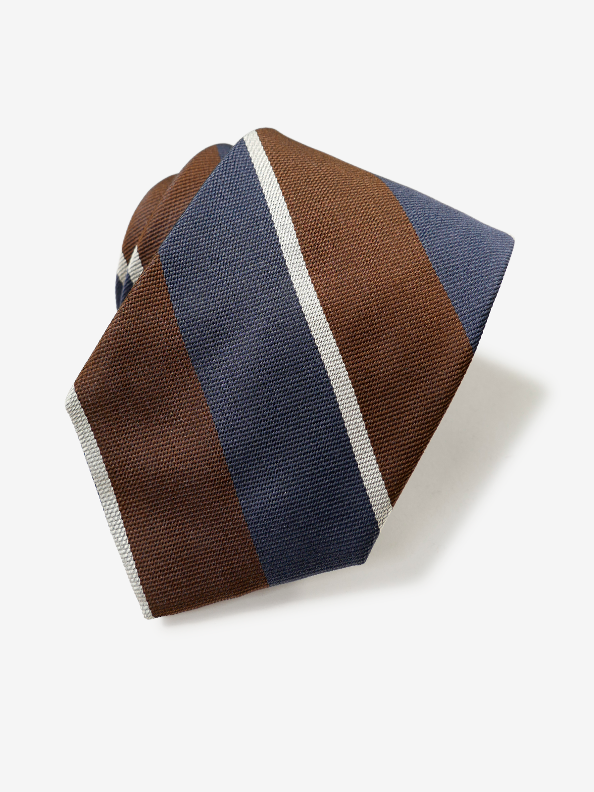 Classico Seta｜Regimental Striped Necktie｜ブラウン