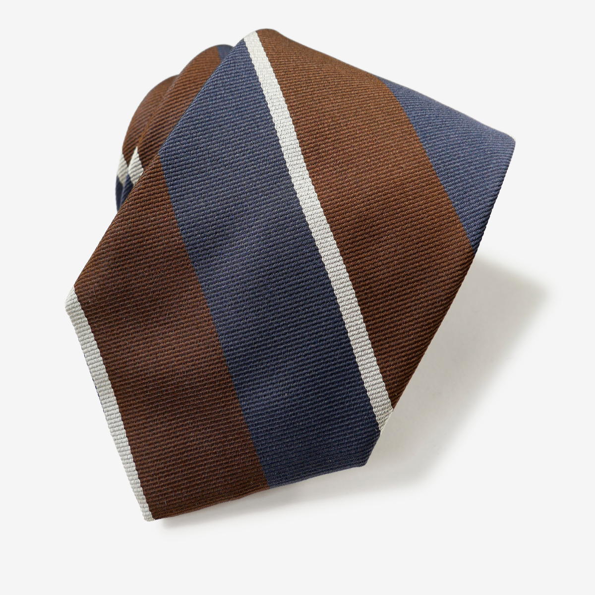 最上級　美品　kiton ストライプ ネクタイ ブラウン ブラック　セッテピエゲ 最上級 美品 kiton ストライプ ネクタイ ブラウン ブラック セッテピエゲ