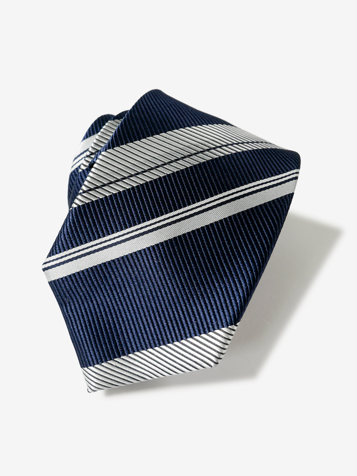 Azabu Tailor 25th Stripe Tie｜ネイビー