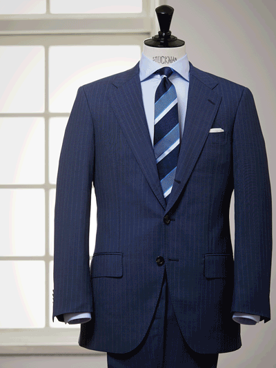 kyu 麻布テーラー テーラードジャケット ブルー系 L相当 麻布テーラー 公式オンラインストア | azabu tailor.store