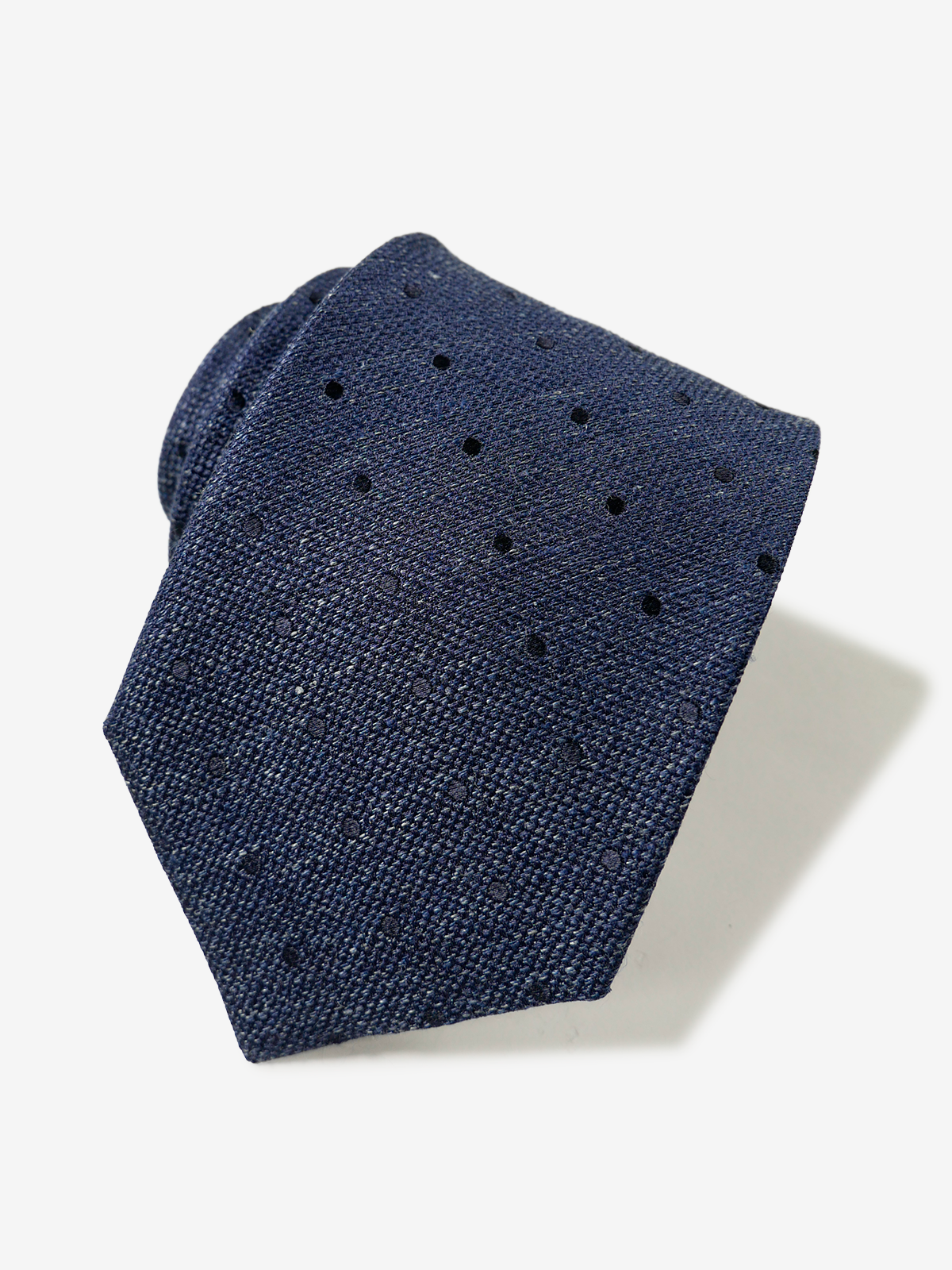 Fermo Fossati｜Polka Dot Tie｜ネイビー
