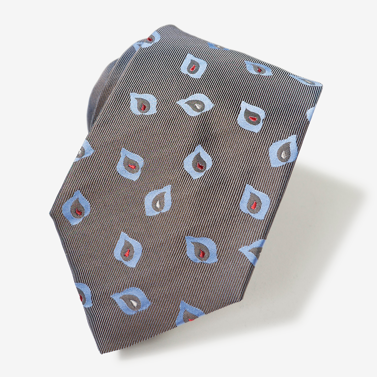 クラシコ セタ｜ペイズリーネクタイ｜グレイッシュブラウン