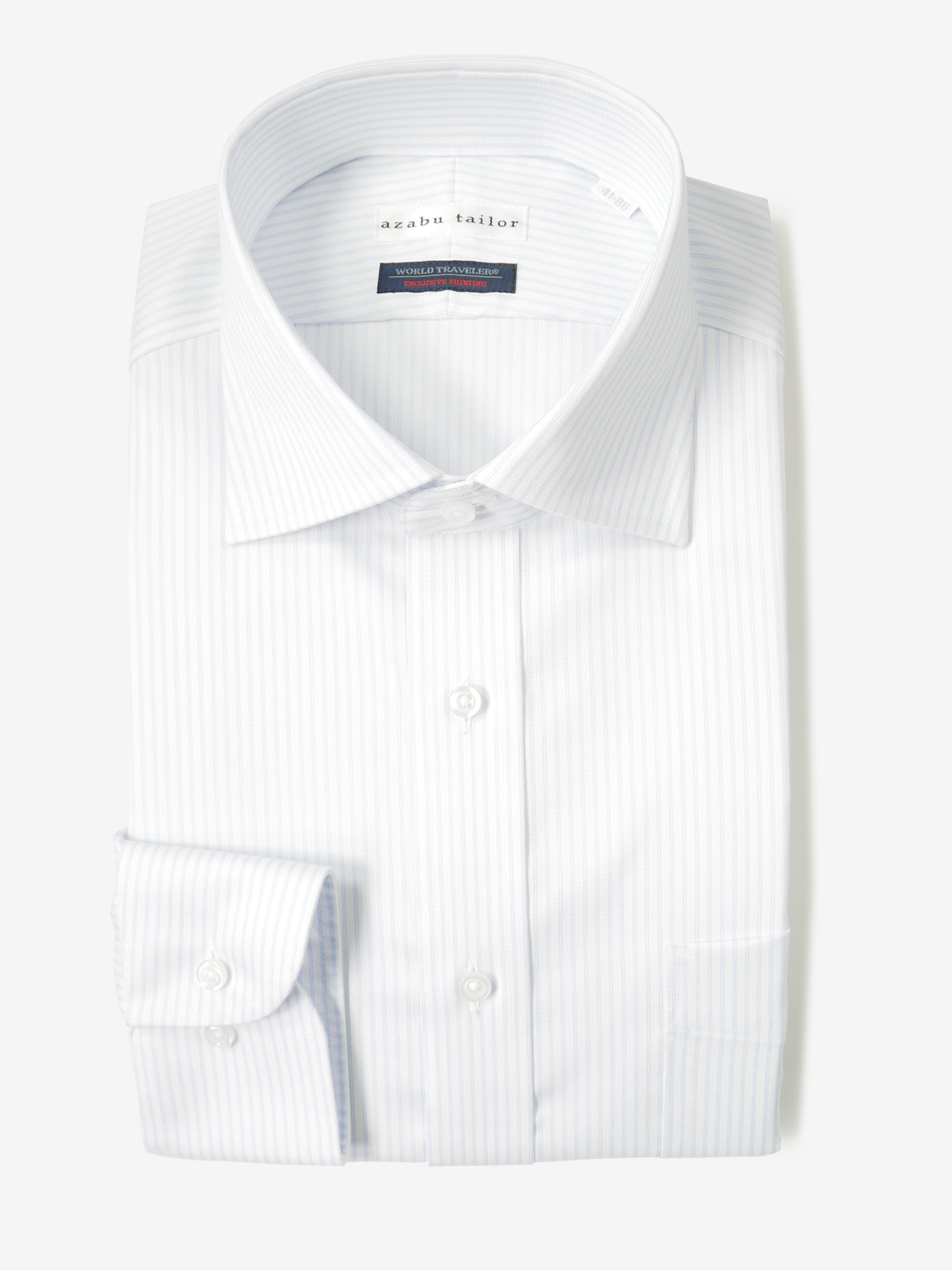 World Traveler Striped Shirt｜サックス