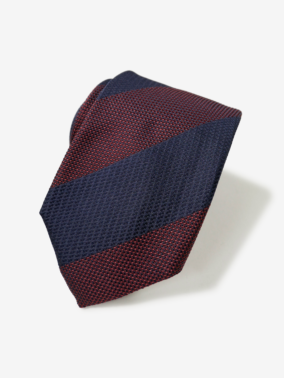 Classico Seta｜Bicolor Stripe Tie｜レッド