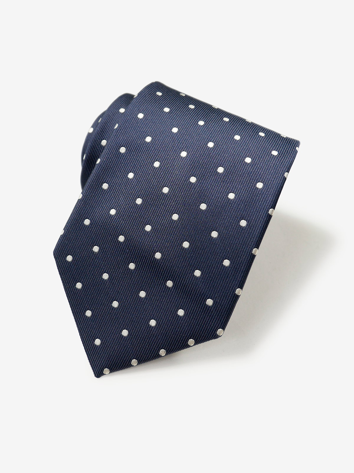 Mantero｜Polka Dot Tie｜ネイビー