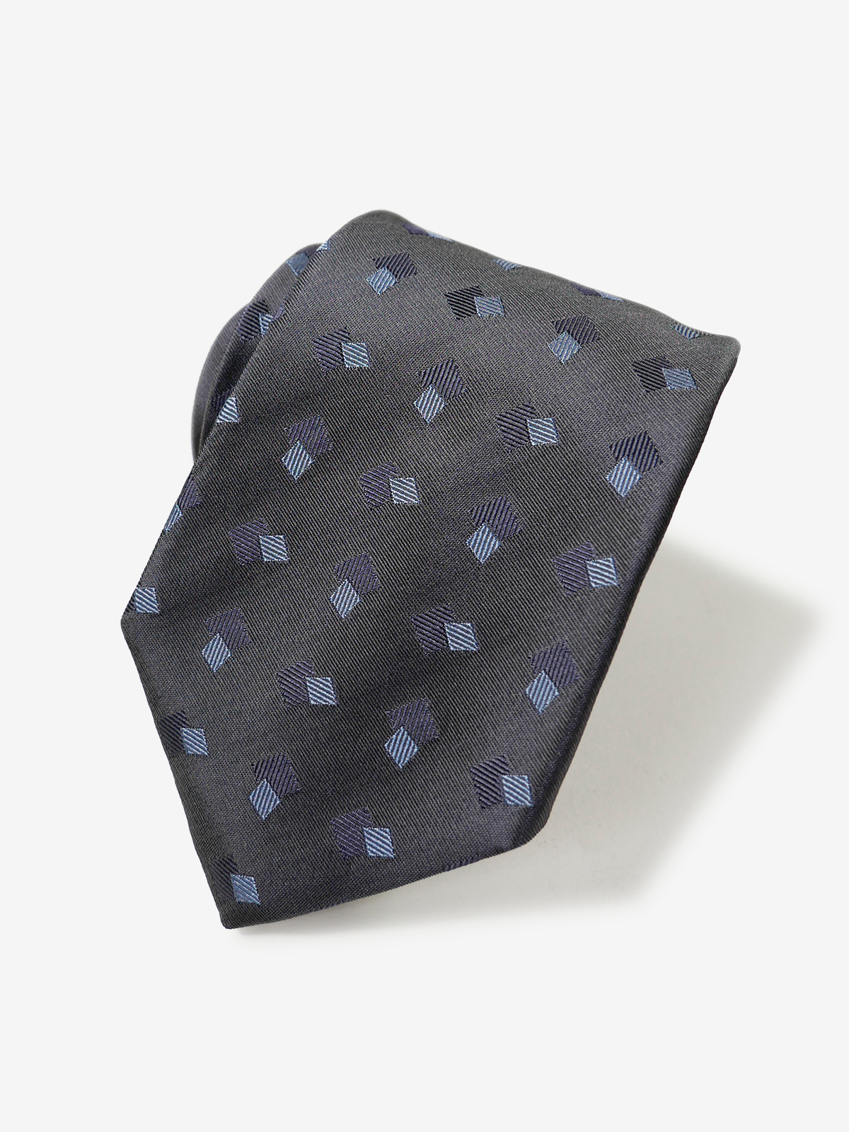 Classico Seta｜Double Square Neat Tie｜グレー