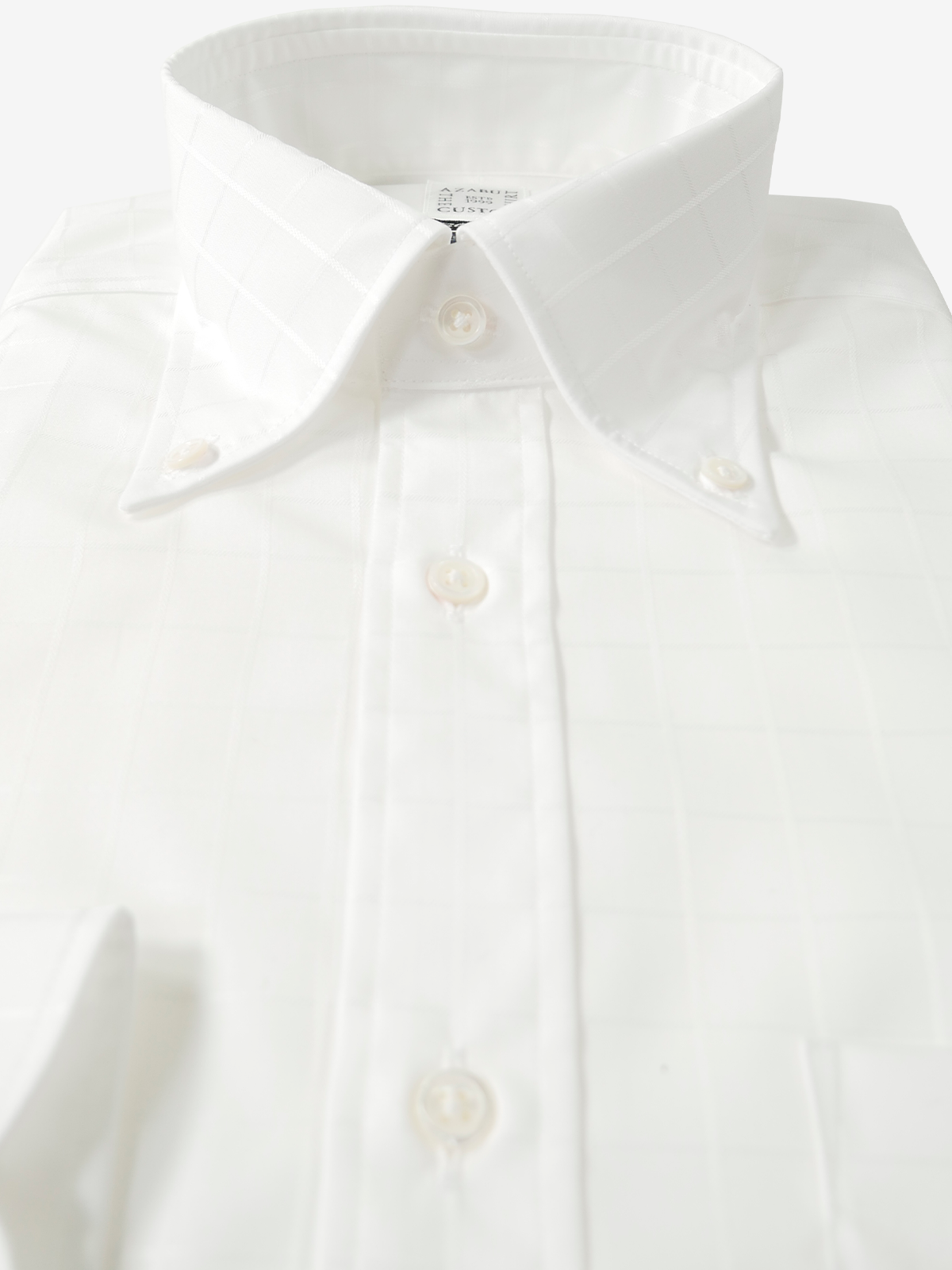 Checked Slim Fit Shirt｜ホワイト