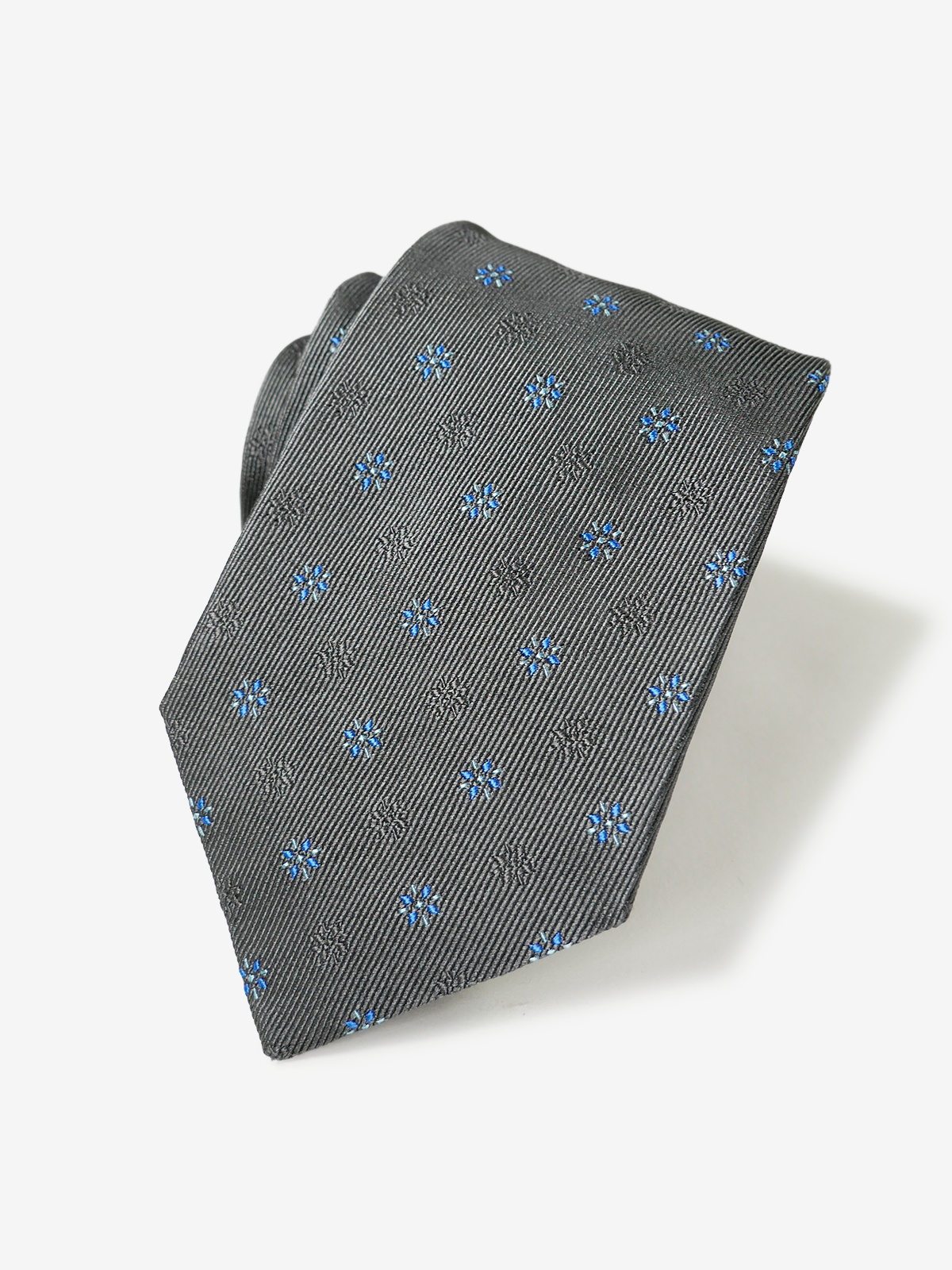 Floral Neat Tie｜グレー